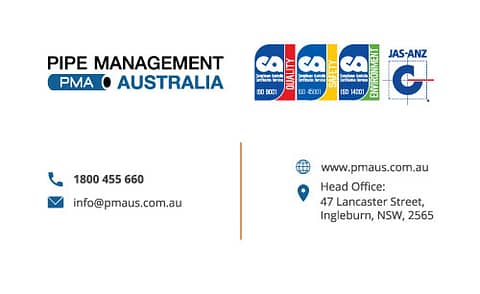 Pipe Management Australia - PMA - Business Cards - Generic Variation (page1)