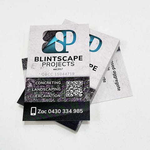 Blintscape Projects - 90x55mm business cards with gloss celloglaze 1 2024