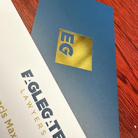 Business cards - gold foil is a high end effect for your business cards - get them at Ziggiz!