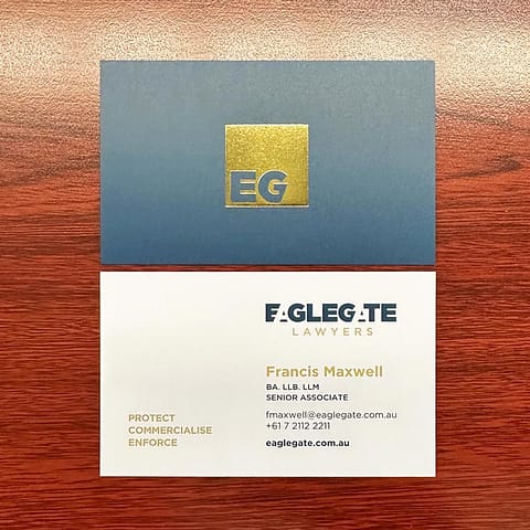 Business cards - gold foil is a high end effect for your business cards - get them at Ziggiz!