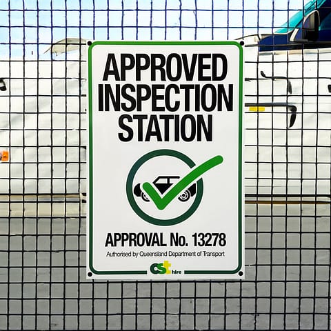 CST Approved Inspection Station ACM Signage