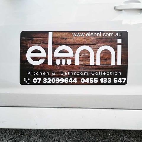 Vehicle Magnets - custom vinyl prints applied to magnets making for removable advertising for your vehicle.