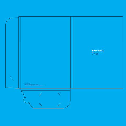 Presentation Folder with 100mm gussett for Harcourts Living