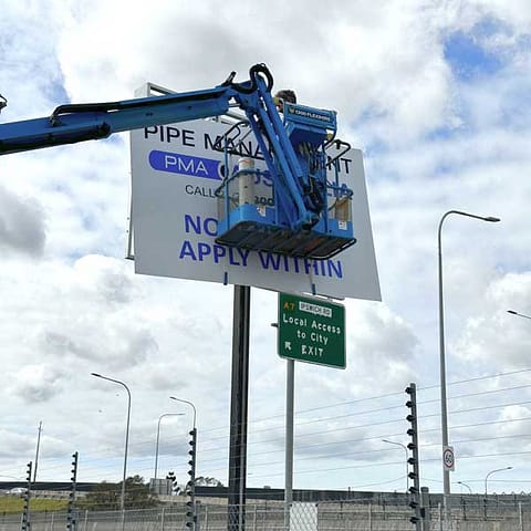 Pylon Signage - Steel-frame with ACM Signs-step3 - Pipe Management Australia