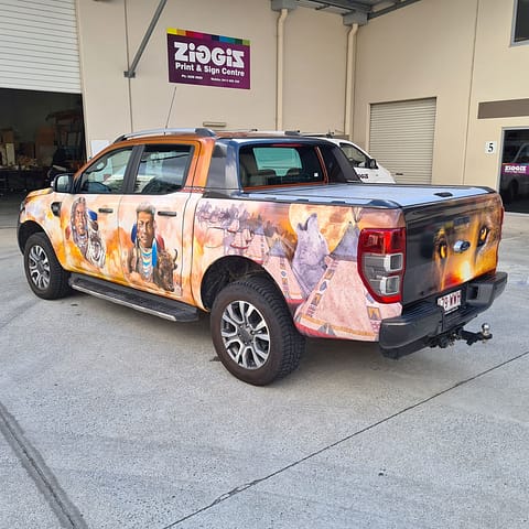 Vehicle Wrap - Personalised Oversized Utility Wrap by Ziggi's Print & Signs