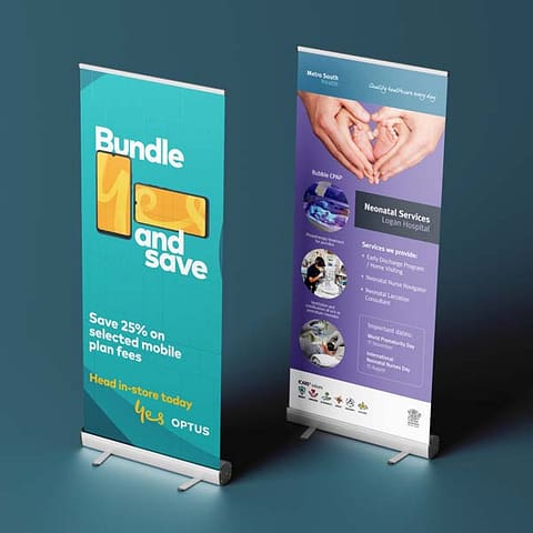 Pullup Banner - 850 x 2000mm - Standing display advertising