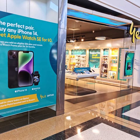 Door & Window Signage - Optus