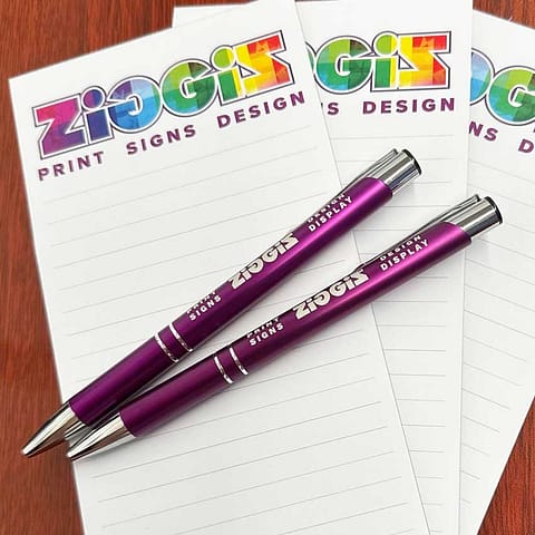 Custom Pens / Merchandise Design / Graphic Design Services @ Ziggi's Print & Signs, Loganholme