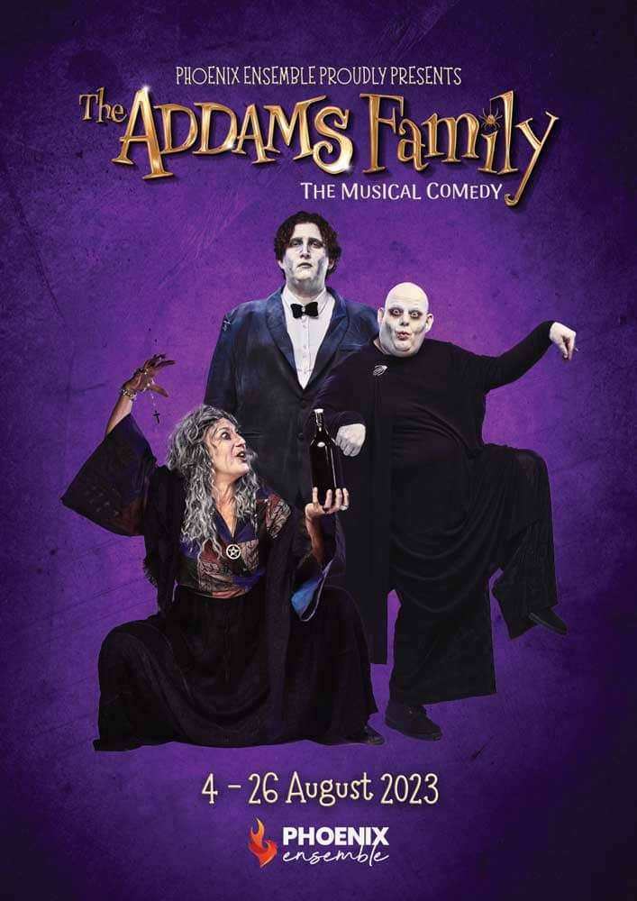 Posters - Printing for the Arts - Phoenix Ensemble - Addams Family production